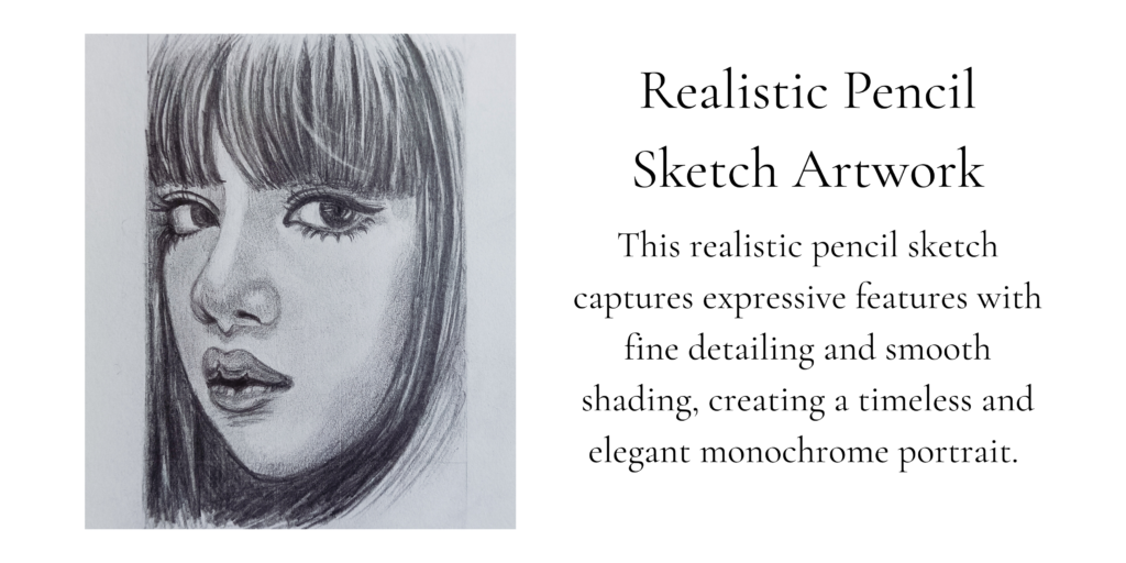 lisa sketch drawing blackpink